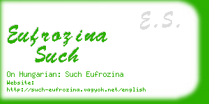 eufrozina such business card